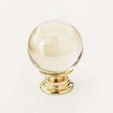 Éclatéra Crystal Cabinet Knob – Champagne Gold Furniture Handle | Luxury Drawer & Wardrobe Hardware