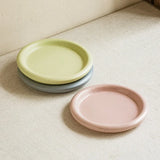 Pasteléa Ceramic Serving Plate – Modern Round Breakfast & Dessert Plate | Elegant Macaron Colour Tableware