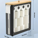 Veloura Covered Toilet Roll Holder – Modern Bathroom Paper Storage Container | Minimalist Bathroom Organisation