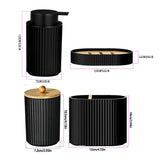 Obsidienne Matte Black Bathroom Set – Modern Vanity Accessories Collection | Luxury Minimalist Bathroom Décor