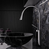 Roselle Pivot Basin Mixer Tap – Brushed Rose Gold Bathroom Faucet | Swivel Spout Luxury Sink Mixer