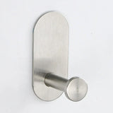 Velaro No-Drill Stainless Steel Bathroom Accessory Set – Self-Adhesive Modern Towel & Robe Holders | Brushed Metal Finish
