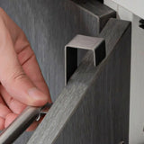 DoorNest Over-Cabinet Towel Rail – Stainless Steel Kitchen Hanging Rack | No-Drill Storage Organiser