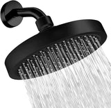 Velora RainSpa Shower System – High-Pressure Round Rainfall Shower Head with Wall-Mount Arm