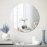LumiFlex Acrylic Wall Mirror – Shatterproof Round & Oval Decorative Mirror | Modern Lightweight Design