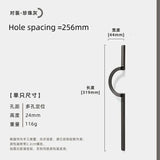 ImperialCurve Round Cabinet Handle – Polished Zinc Alloy Furniture Pull | Modern Oriental Drawer & Wardrobe Hardware