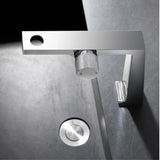 Veloura Éclat Rose Bathroom Mixer Tap – Brushed Rose Gold Basin Faucet | Elegant Single-Lever Vanity Design