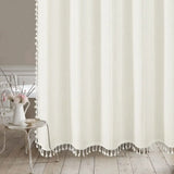 AlderLoom LinenShield Waterproof Shower Curtain – Rustic Linen-Effect Fabric Bathroom Curtain for Farmhouse & Boutique Hotel Style Bathrooms