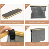 Veloura Covered Toilet Roll Holder – Modern Bathroom Paper Storage Container | Minimalist Bathroom Organisation