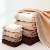 WinterLuxe Embroidered Cotton Towel Set – 3-Piece Jacquard Bathroom Collection | Soft Absorbent Luxury Towels