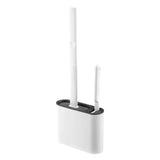 FlexiClean Silicone Toilet Brush Set – Flat Head, Flexible & Hygienic Wall-Mount Bathroom Cleaner