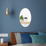 LumiFlex Acrylic Wall Mirror – Shatterproof Round & Oval Decorative Mirror | Modern Lightweight Design