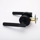Aurelis Knurled Privacy Door Lever – Modern Keyless Interior Handle | Luxury Matte Door Hardware