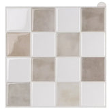 Novara 3D Backsplash Tiles – Waterproof Peel & Stick Wall Panels | Modern Kitchen & Bathroom Tile Decals