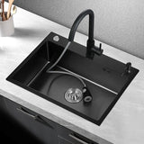 SteelCore KI-5545 Kitchen Sink Set – Stainless Steel Single Bowl Sink | Modern Quiet-Close Kitchen Workstation