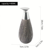 MaisonCeré Heritage Soap Dispenser – Vintage Ceramic Refillable Pump Bottle for Bathroom & Kitchen