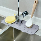 SplashGuard Sink Mat – Silicone Faucet Splash Protector | Water-Absorbing Countertop Drying Pad