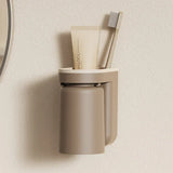 PureNest AquaDock Toothbrush Holder Set – Wall-Mounted Toothbrush & Cup Organiser with No-Drill Installation