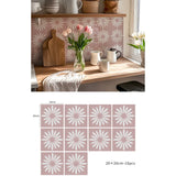 Terravelle Boho Tile Decals – Self-Adhesive Mediterranean Vinyl Stickers | Decorative Wall & Floor Panels