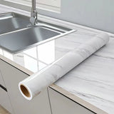 CarraraGlow Adhesive Marble Wrap – Waterproof PVC Surface Film | Luxury Peel & Stick Interior Covering