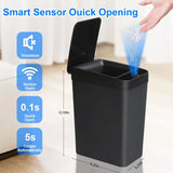 PureSense Automatic Sensor Bin – 12L Touchless Waste Bin | Modern Hygienic Home Design