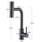 CascadeFlow Pull-Down Kitchen Mixer – 360° Swivel Stainless Steel Faucet | Waterfall Spray Sink Tap