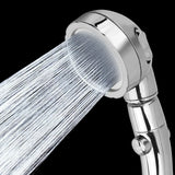 AquaFlex 360 Handheld Shower Head – 3 Spray Modes, Rotating Chrome Design & Water-Saving Performance