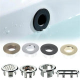 LuxeTrim Brass Overflow Cover – Universal Bathroom Sink Overflow Ring | Decorative Basin Drain Accent