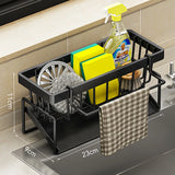 DryFlow Stainless Steel Sink Caddy – Freestanding Kitchen Sponge Holder | Rustproof Countertop Organiser