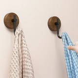 Nordale Walnut Wall Hook – Solid Wood Coat & Accessory Hanger | Minimalist Scandinavian Storage