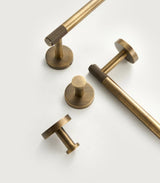 Kensington Heritage Bathroom Hardware Set – Antique Bronze Brass Accessories | Luxury Knurled Towel Rail &amp; Toilet Roll Holder Collection