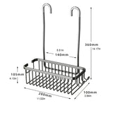 AeroVault Adhesive Shower Shelf – Rustproof Aluminium Bathroom Caddy | Drill-Free Wall Storage Basket