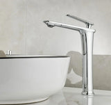 Veloura Luxe Basin Mixer Tap – Contemporary Brass Bathroom Faucet | Premium Hot & Cold Single Lever Design