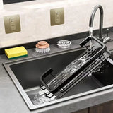 SinkPro Self-Draining Sink Organiser – Aluminium No-Drill Kitchen Rack | Space-Saving Countertop Storage