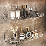 Velora Crystal Floating Shelf – No-Drill Acrylic Wall Organiser for Bathroom, Kitchen & Vanity Storage