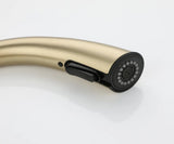 LustraGold Kitchen Faucet – Brushed Gold Sink Mixer | Hot and Cold Water Control | Modern Faucet with Ceramic Cartridge