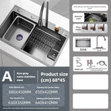 TitanFlow Stainless Steel Kitchen Sink Set – Heavy-Duty Single Bowl Sink | Modern Utility Basin with Faucet & Soap Dispenser