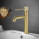 ObsidianVale Mono Basin Tap – Matte Black Bathroom Mixer | Solid Brass Contemporary Vanity Faucet