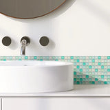 Luméra Glass Mosaic Panels – Waterproof 3D Peel & Stick Tile Decals | Luxury Kitchen & Bathroom Wall Covering