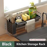 SinkMate Kitchen Sink Organiser – ABS Sponge & Draining Rack | Compact Countertop Storage Solution