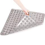 AquaGrip Non-Slip Shower Mat – Quick-Drain PVC Bath Safety Mat | Secure Suction Grip Design