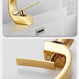 Arcelle Curve Basin Mixer – Contemporary Brass Bathroom Faucet | Elegant Single Lever Sink Tap