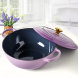 Hearthstone Enameled Cast Iron Dutch Oven – 5-Quart Induction Cooking Pot | Premium Multi-Use Casserole Dish