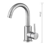 OnyxFlow Swivel Basin Mixer – Black Nickel Bathroom Faucet | 360° Stainless Steel Sink Tap