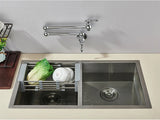 AurumFlex Wall Kitchen Tap – Brushed Gold Swivel Faucet | Premium Space-Saving Cold Water Mixer