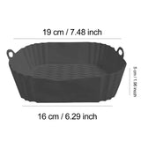 CrispNest Silicone Air Fryer Tray – Reusable Non-Stick Cooking Basket | Heat-Resistant Oven & BBQ Liner