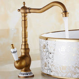 Beaumont Vintage Brass Wall Mixer Tap – Swivel Kitchen & Bathroom Faucet | Solid Brass Hot & Cold Control