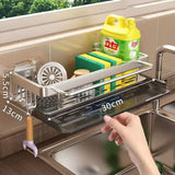 SinkPro Self-Draining Sink Organiser – Aluminium No-Drill Kitchen Rack | Space-Saving Countertop Storage