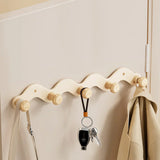 Arqevia RuralHook 6-Hook Wall Rack – Rustic Aluminium Coat & Towel Hooks | Heavy-Duty Drill-Mounted Storage for Bathroom, Kitchen & Hallway
