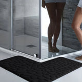 Veloura Haven L-Shaped Bath Rug – Ultra-Soft Absorbent Bathroom Mat | Non-Slip Corner Floor Runner
